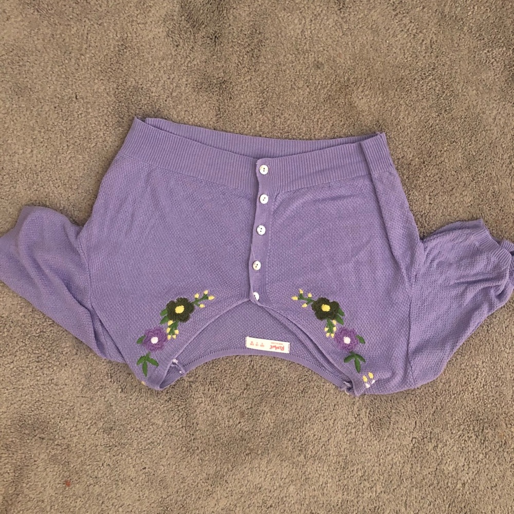 Purple crop top